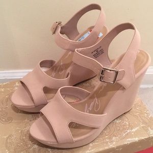 Blush colored wedges by American Rag! Super cute!!